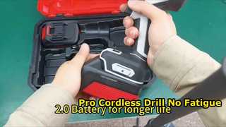 Professional 13mm Cordless Hammer Drill Power Tool