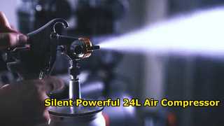 Silent 24L Oil Free Air Compressor for DIY and Auto